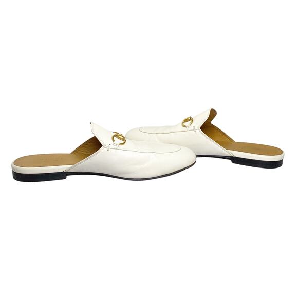 GUCCI Authentic Princetown mule loafer gold white horse bit 8.5 - Picture 6 of 12